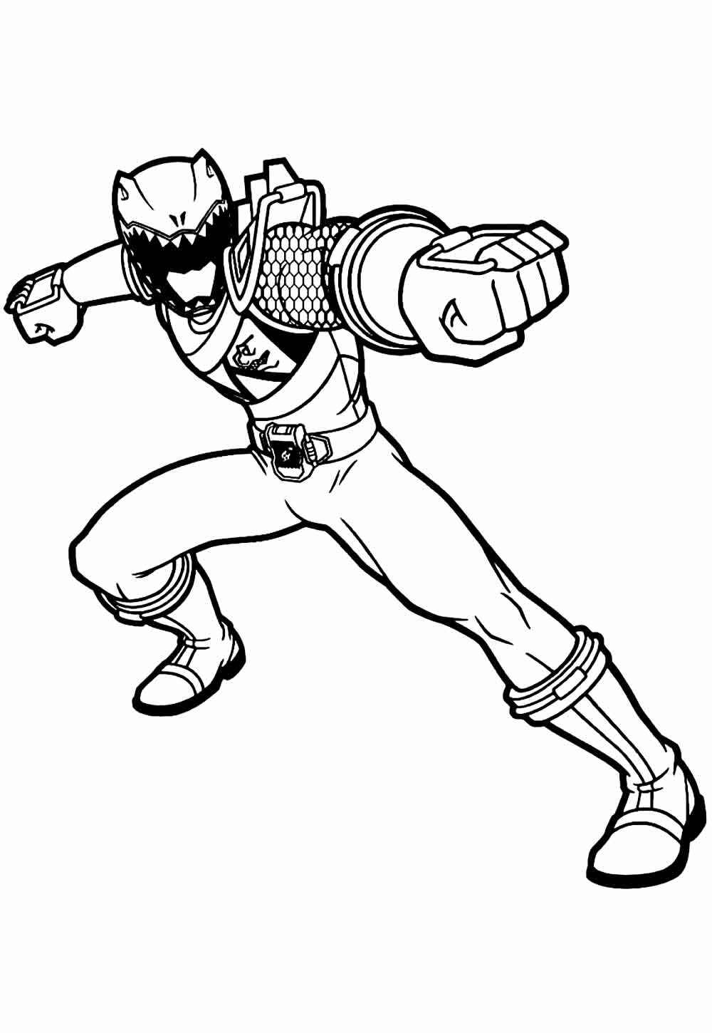 Desenho de Power Rangers Desenho Colorir Imprimir 22