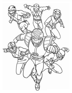 Desenho de Power Rangers Desenho Colorir Imprimir 23