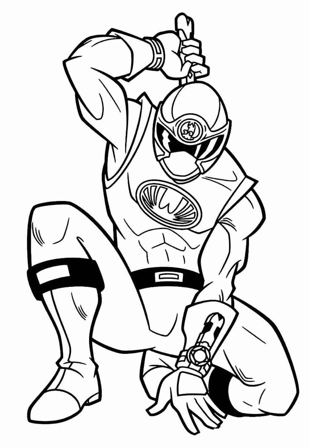 Desenho de Power Rangers Desenho Colorir Imprimir 33