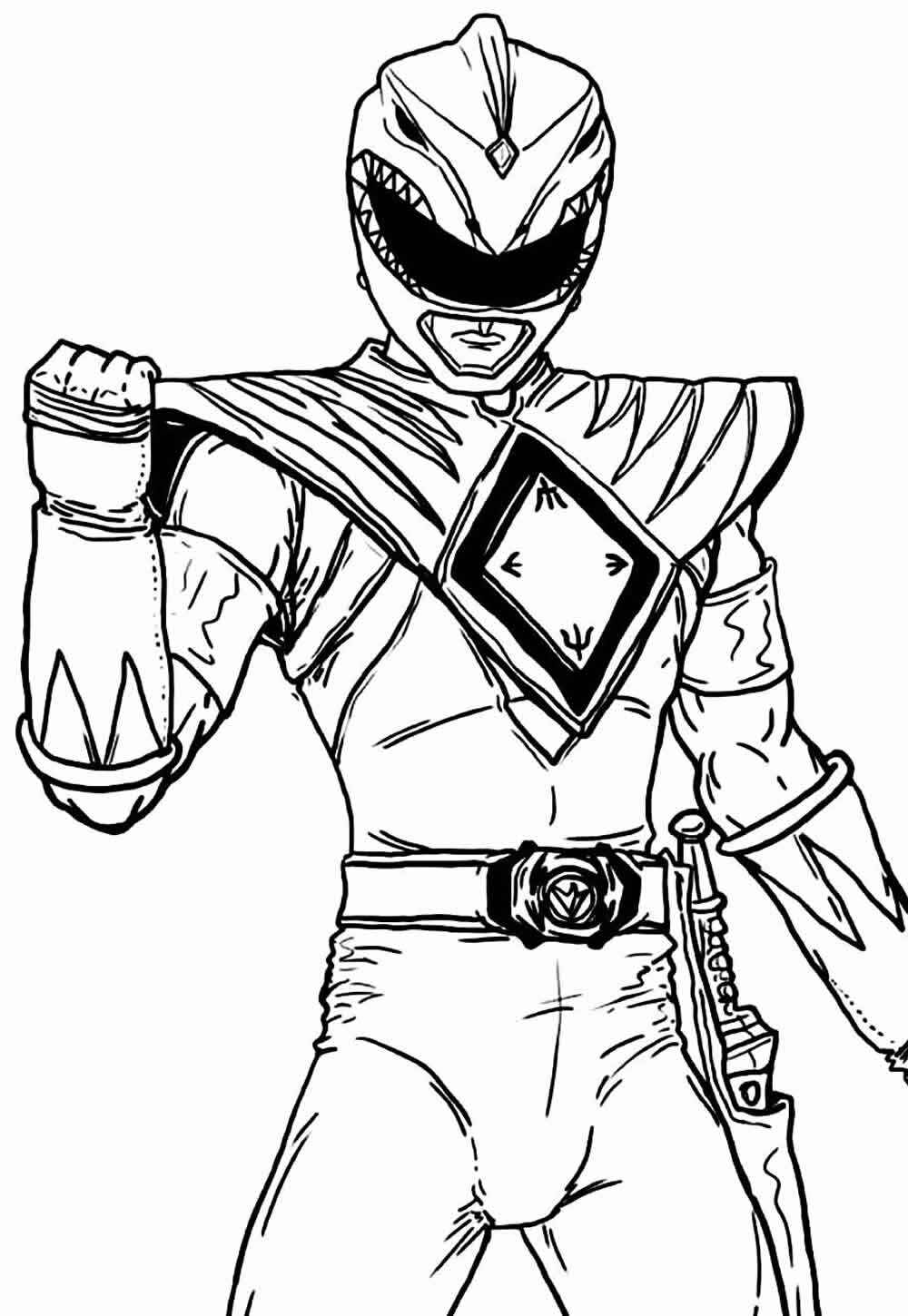 Desenho de Power Rangers Desenho Colorir Imprimir 39