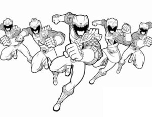 Desenho de Power Rangers Desenho Colorir Imprimir 41