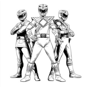 Desenho de Power Rangers Desenho Colorir Imprimir 42