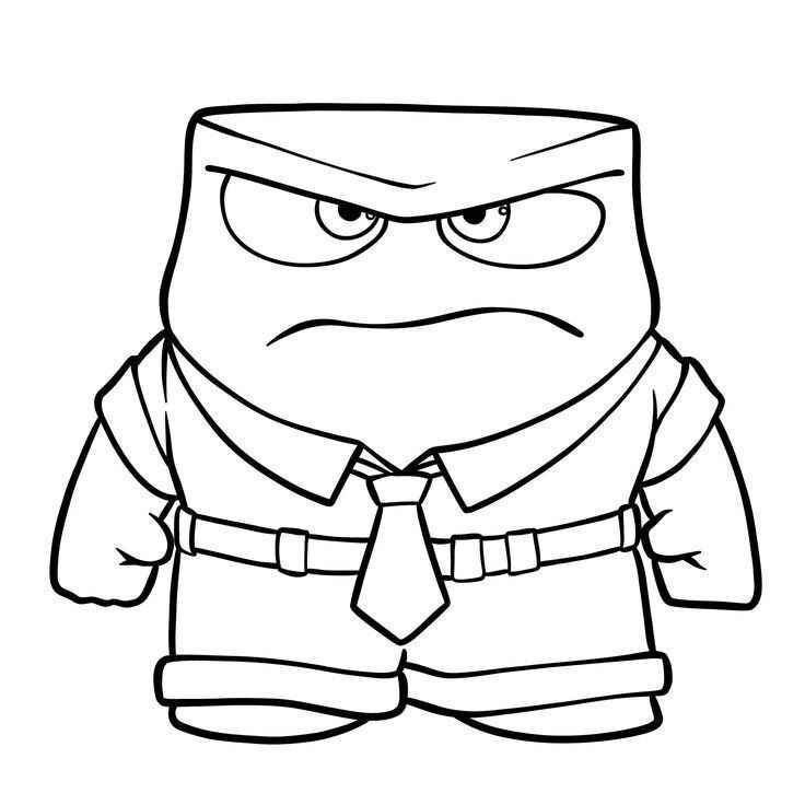 Desenho de Raiva Divertidamente Desenho Colorir Imprimir 02