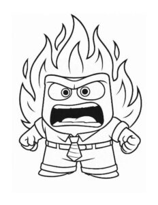 Desenho de Raiva Divertidamente Desenho Colorir Imprimir 05