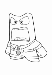 Desenho de Raiva Divertidamente Desenho Colorir Imprimir 06