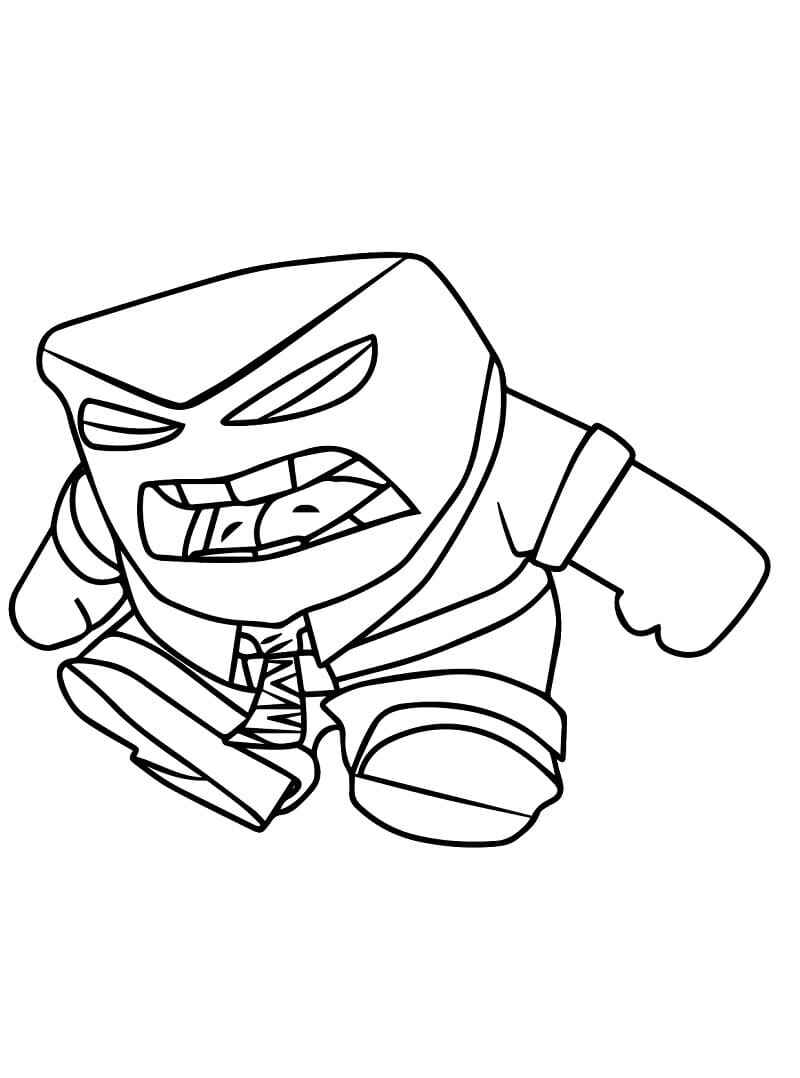 Desenho de Raiva Divertidamente Desenho Colorir Imprimir 07