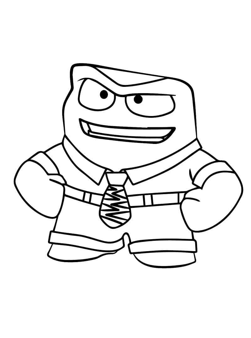 Desenho de Raiva Divertidamente Desenho Colorir Imprimir 08