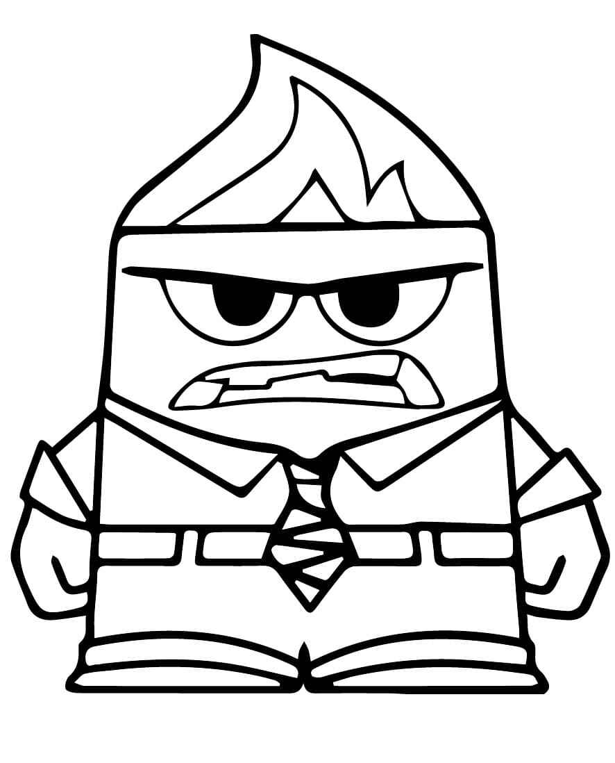 Desenho de Raiva Divertidamente Desenho Colorir Imprimir 11