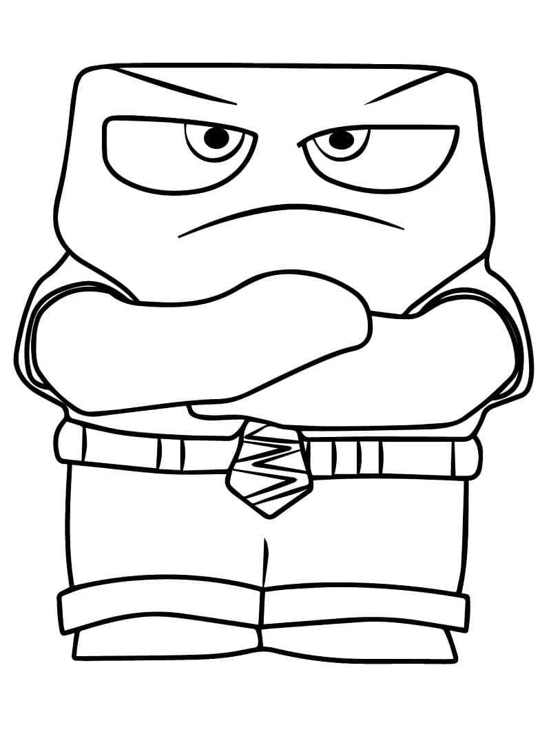 Desenho de Raiva Divertidamente Desenho Colorir Imprimir 12