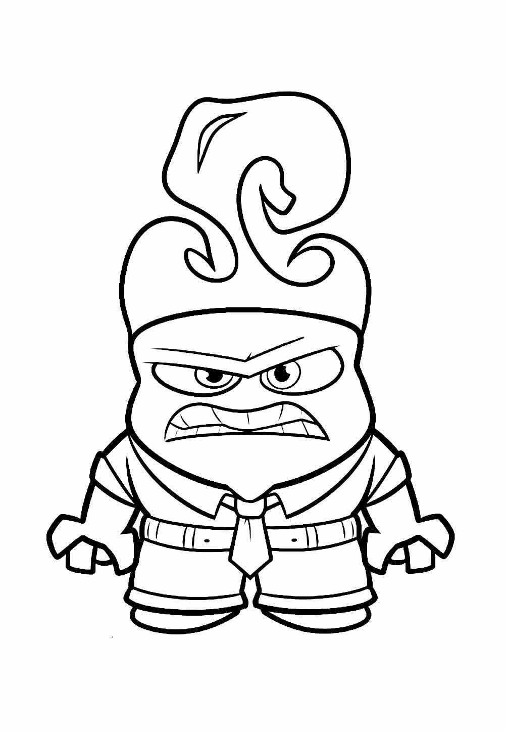 Desenho de Raiva Divertidamente Desenho Colorir Imprimir 14