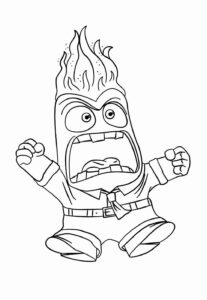 Desenho de Raiva Divertidamente Desenho Colorir Imprimir 15