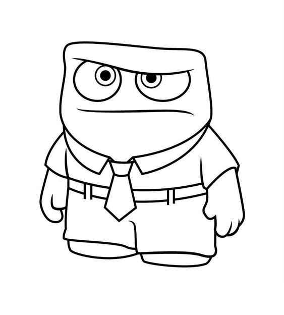 Raiva Divertidamente Desenho Colorir Imprimir 16