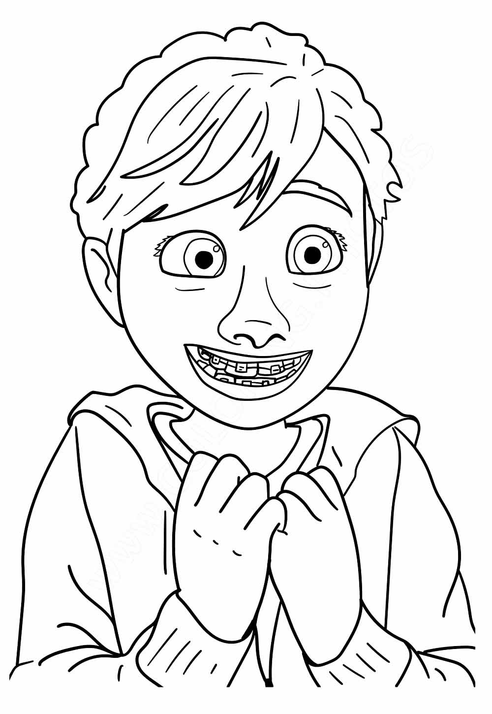 Desenho de Riley Divertidamente Desenho Colorir Imprimir 01