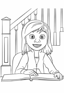 Desenho de Riley Divertidamente Desenho Colorir Imprimir 02