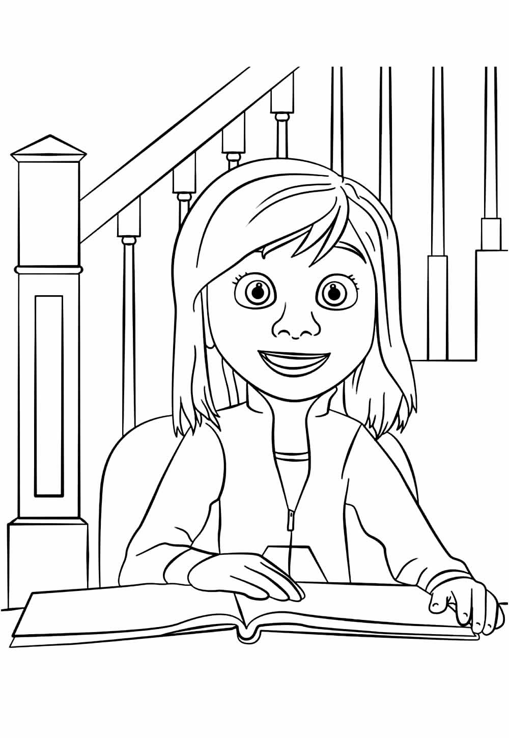 Desenho de Riley Divertidamente Desenho Colorir Imprimir 02