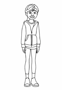 Desenho de Riley Divertidamente Desenho Colorir Imprimir 03