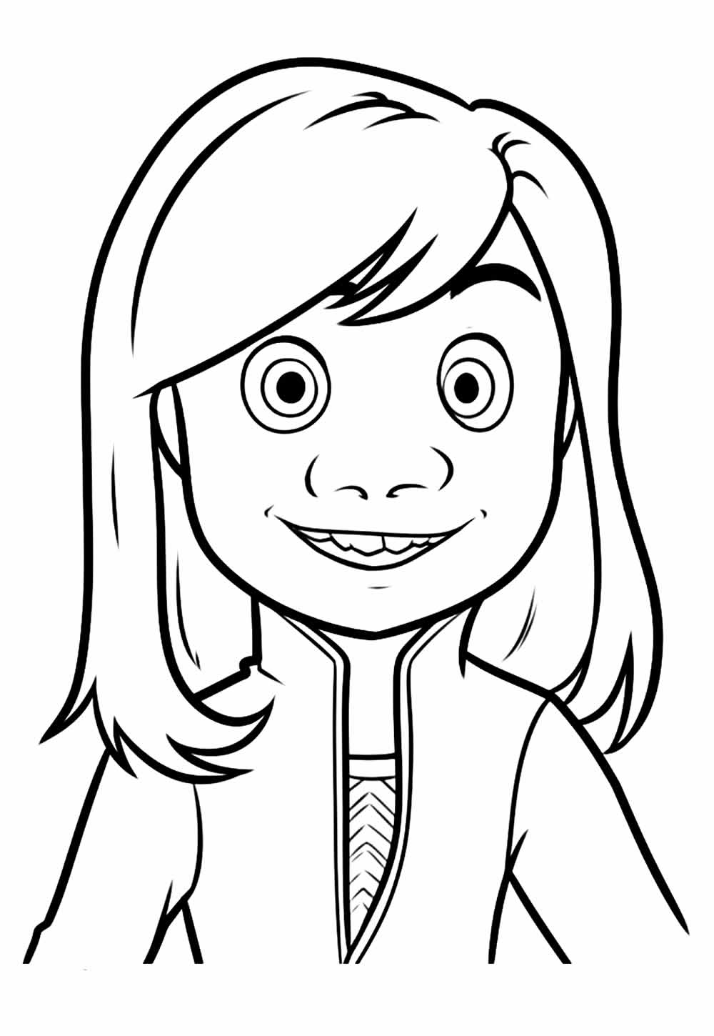 Desenho de Riley Divertidamente Desenho Colorir Imprimir 04