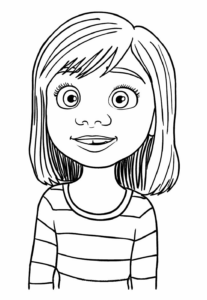 Desenho de Riley Divertidamente Desenho Colorir Imprimir 05