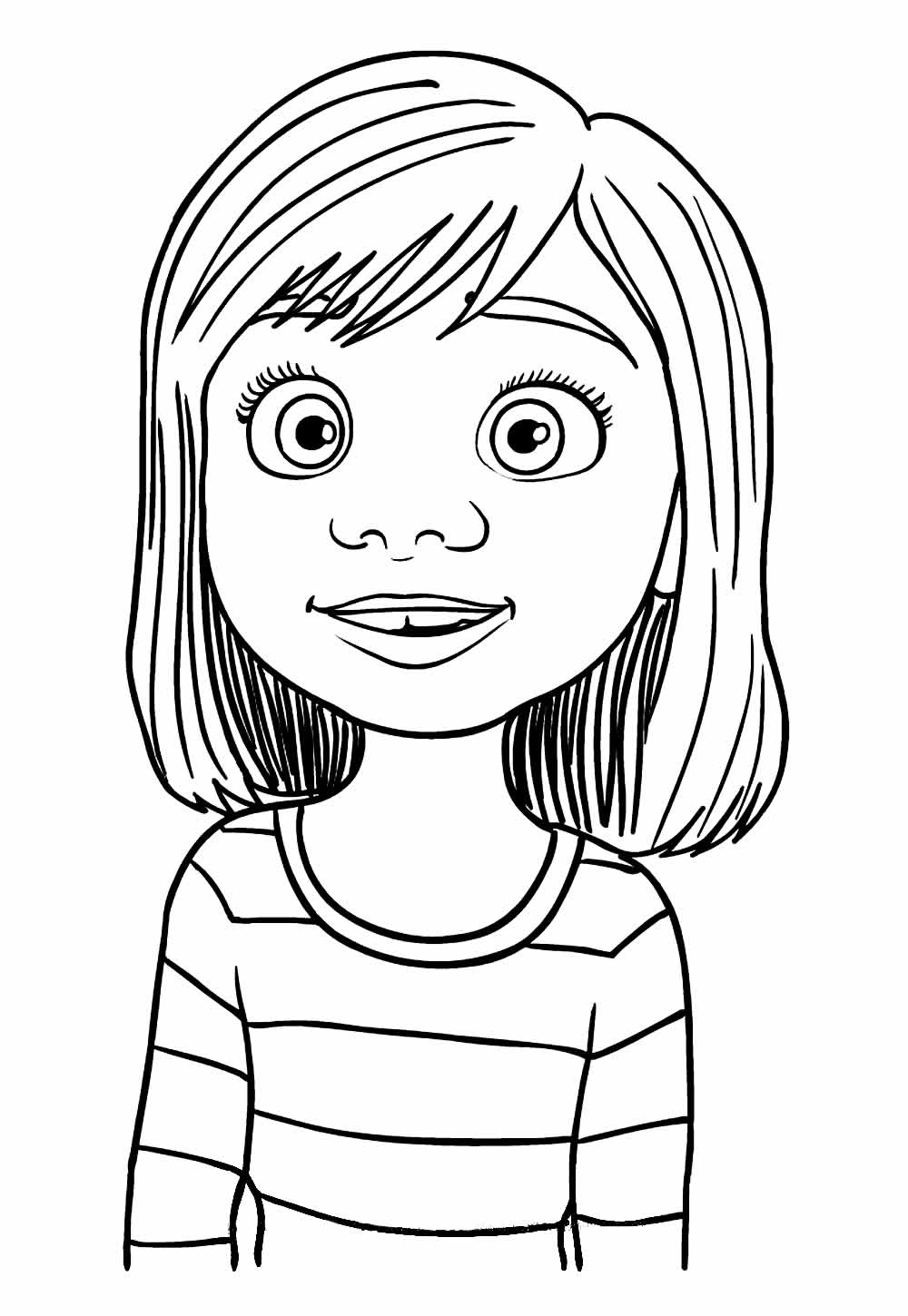 Desenho de Riley Divertidamente Desenho Colorir Imprimir 05