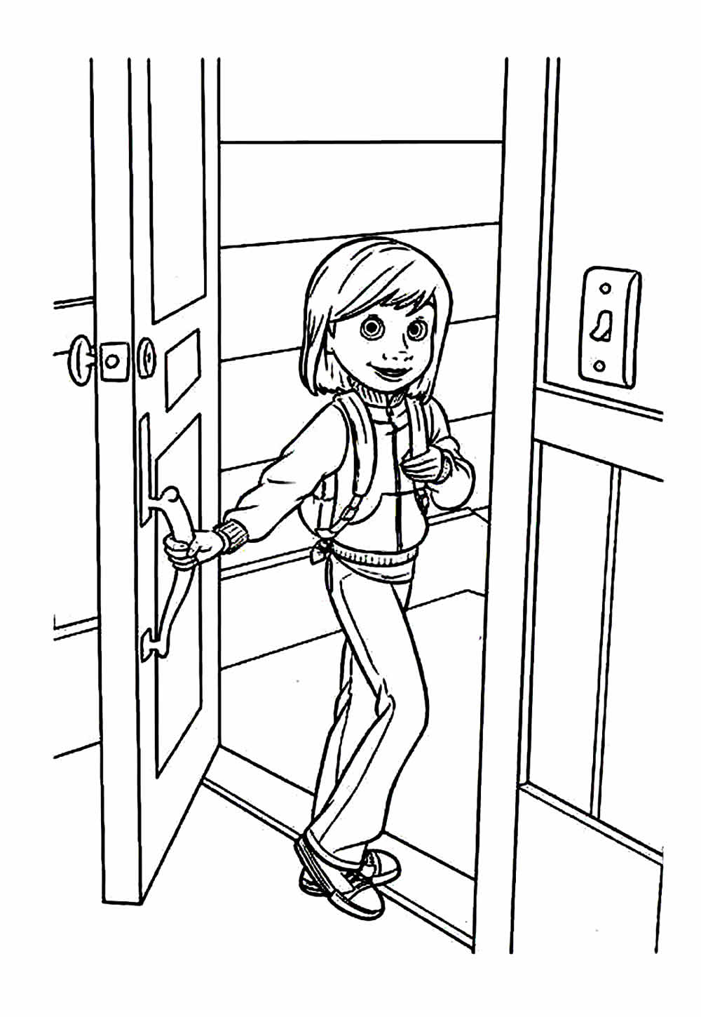 Desenho de Riley Divertidamente Desenho Colorir Imprimir 06