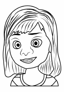 Desenho de Riley Divertidamente Desenho Colorir Imprimir 07