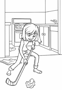 Desenho de Riley Divertidamente Desenho Colorir Imprimir 09