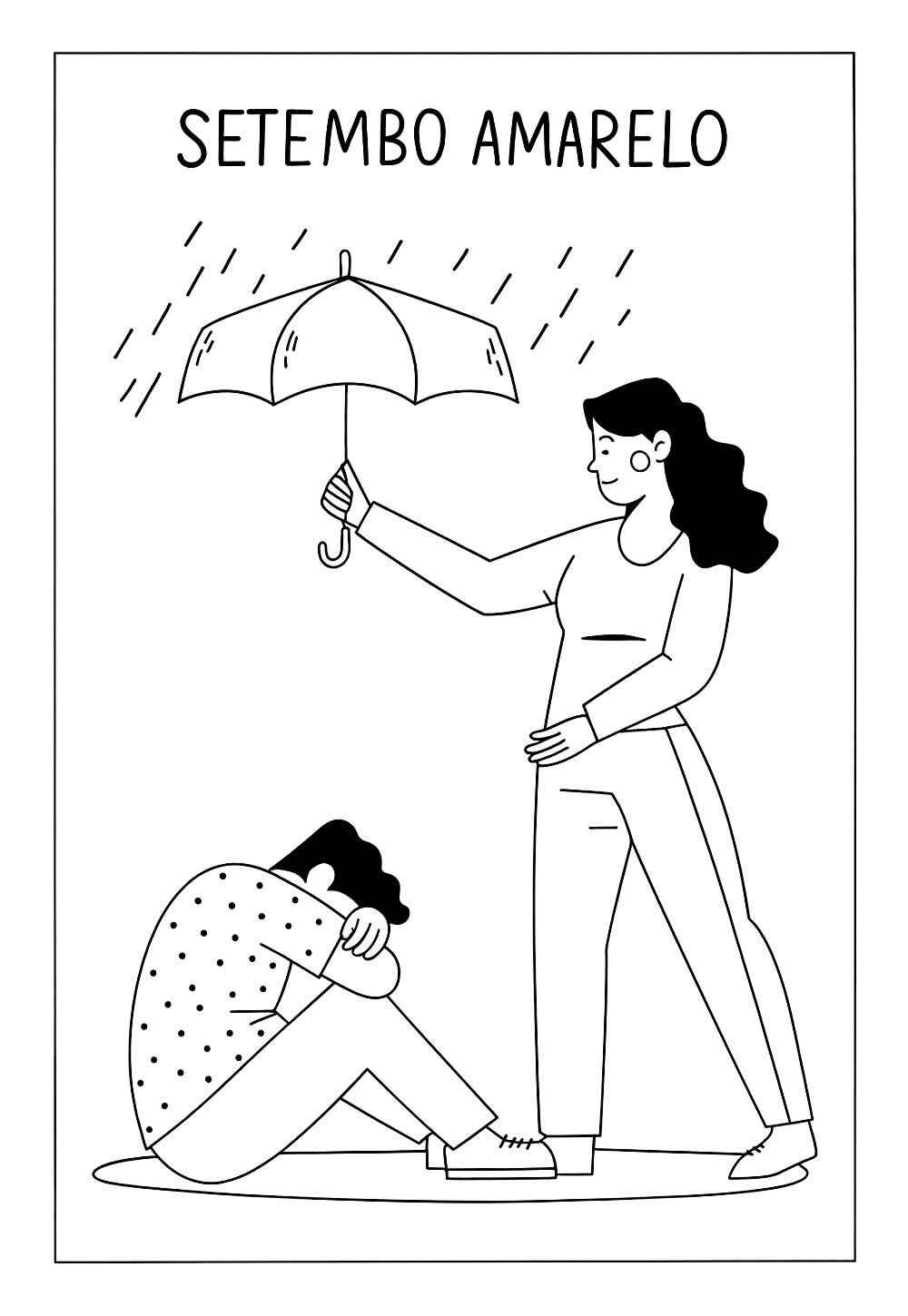 Desenho de Setembro Amarelo Desenho Colorir Imprimir 03