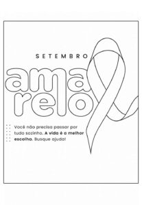 Desenho de Setembro Amarelo Desenho Colorir Imprimir 04