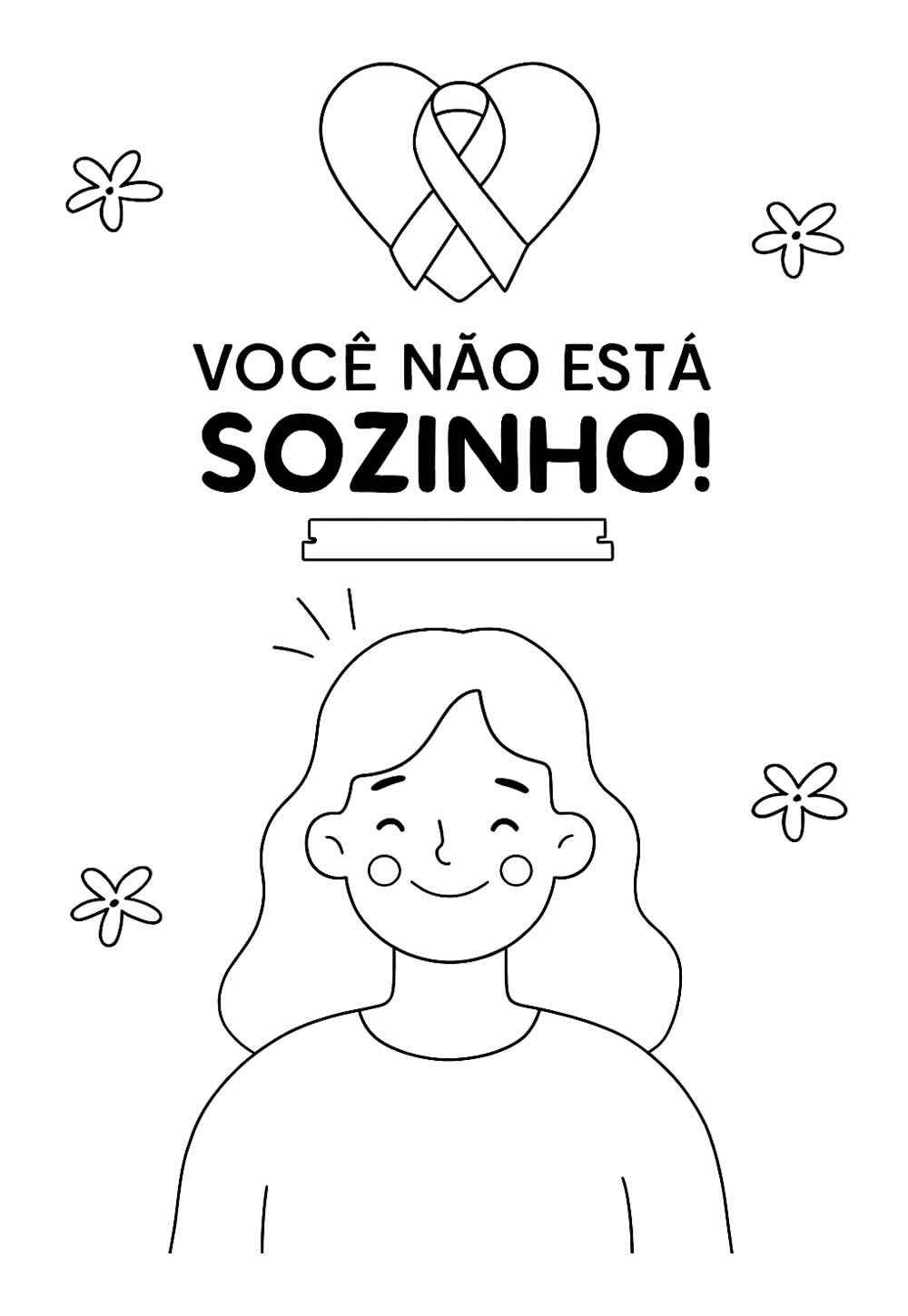 Desenho de Setembro Amarelo Desenho Colorir Imprimir 06