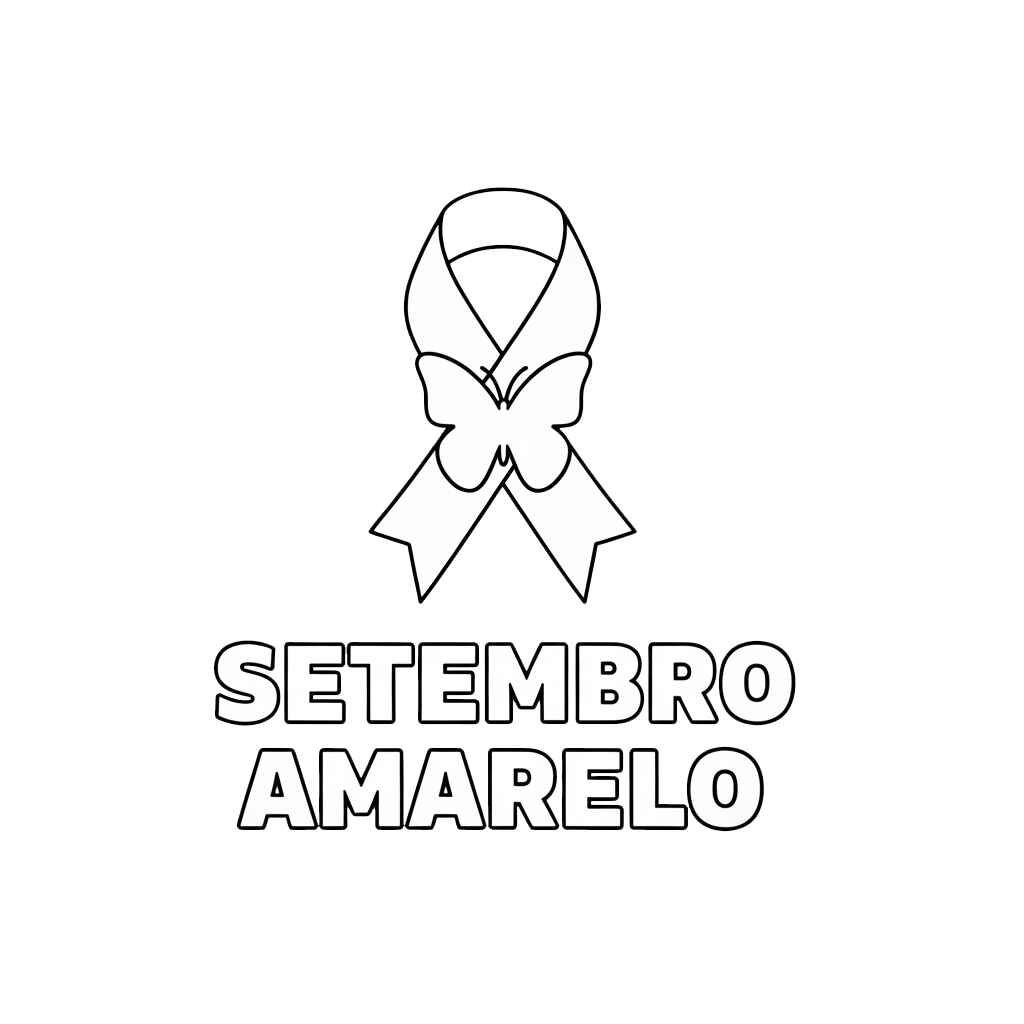 Setembro Amarelo Desenho Colorir Imprimir 08