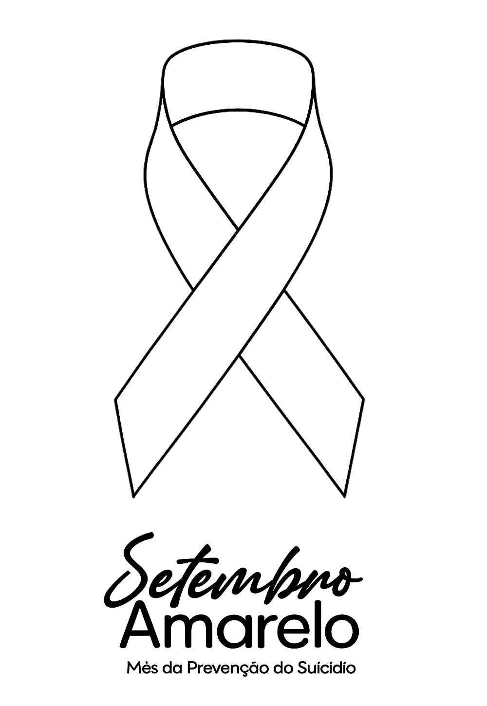 Desenho de Setembro Amarelo Desenho Colorir Imprimir 09