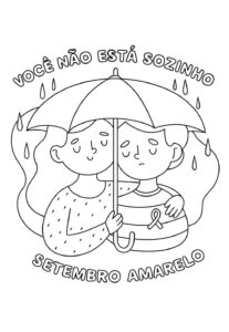 Desenho de Setembro Amarelo Desenho Colorir Imprimir 11