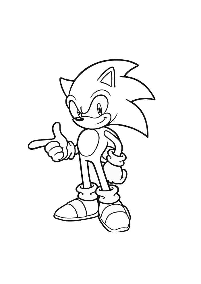 Desenho de Sonics Desenho Colorir Imprimir 01