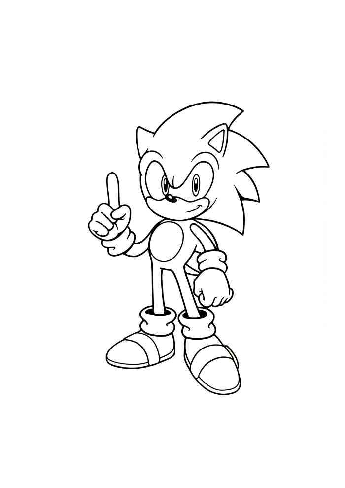 Desenho de Sonics Desenho Colorir Imprimir 02