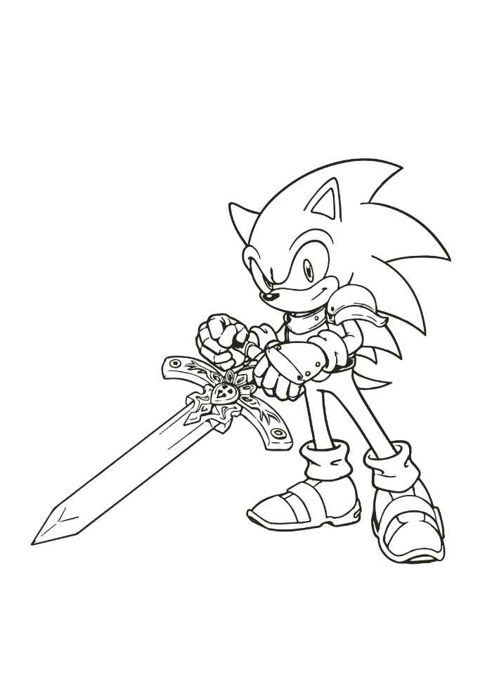 Desenho de Sonics Desenho Colorir Imprimir 04