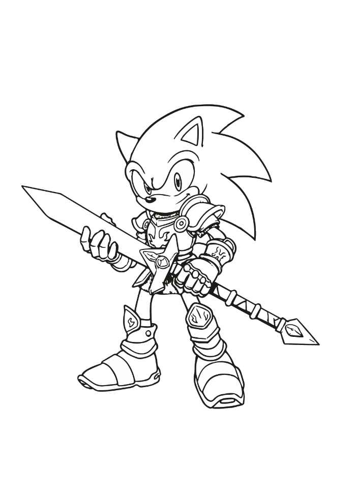 Desenho de Sonics Desenho Colorir Imprimir 05