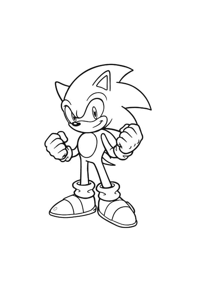 Desenho de Sonics Desenho Colorir Imprimir 07