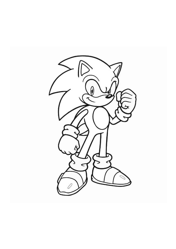 Desenho de Sonics Desenho Colorir Imprimir 08