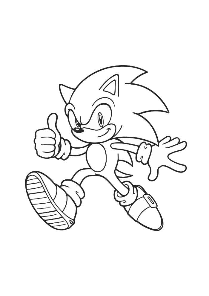 Desenho de Sonics Desenho Colorir Imprimir 09