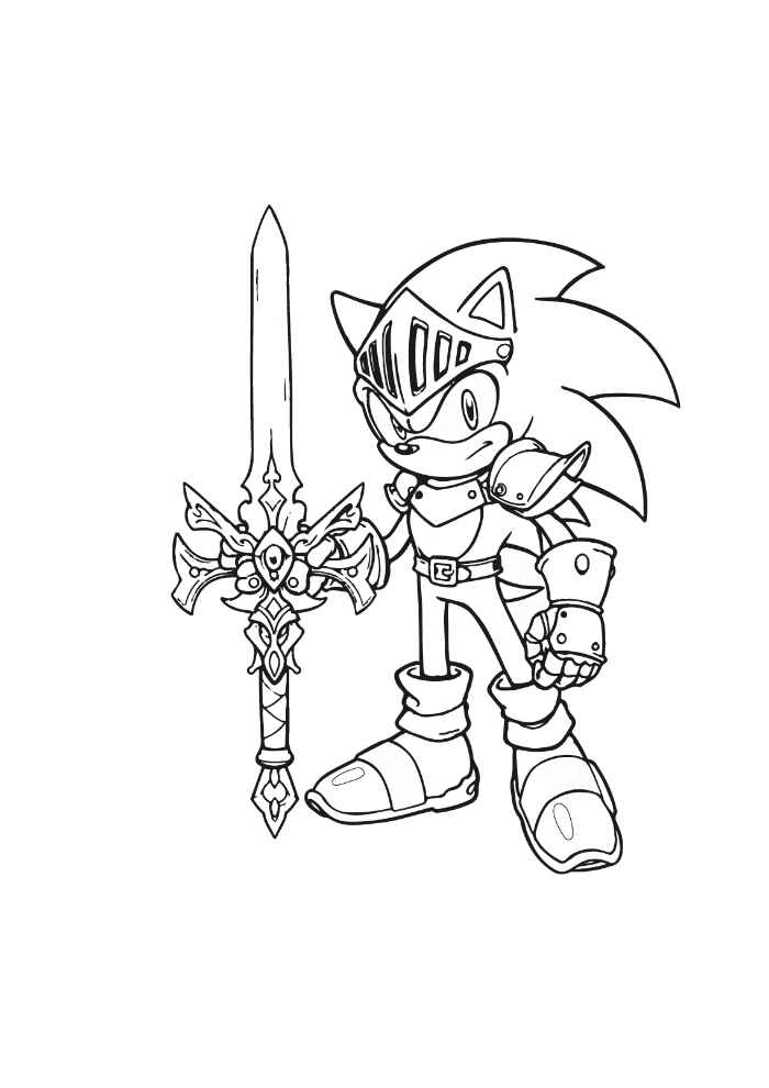 Desenho de Sonics Desenho Colorir Imprimir 10