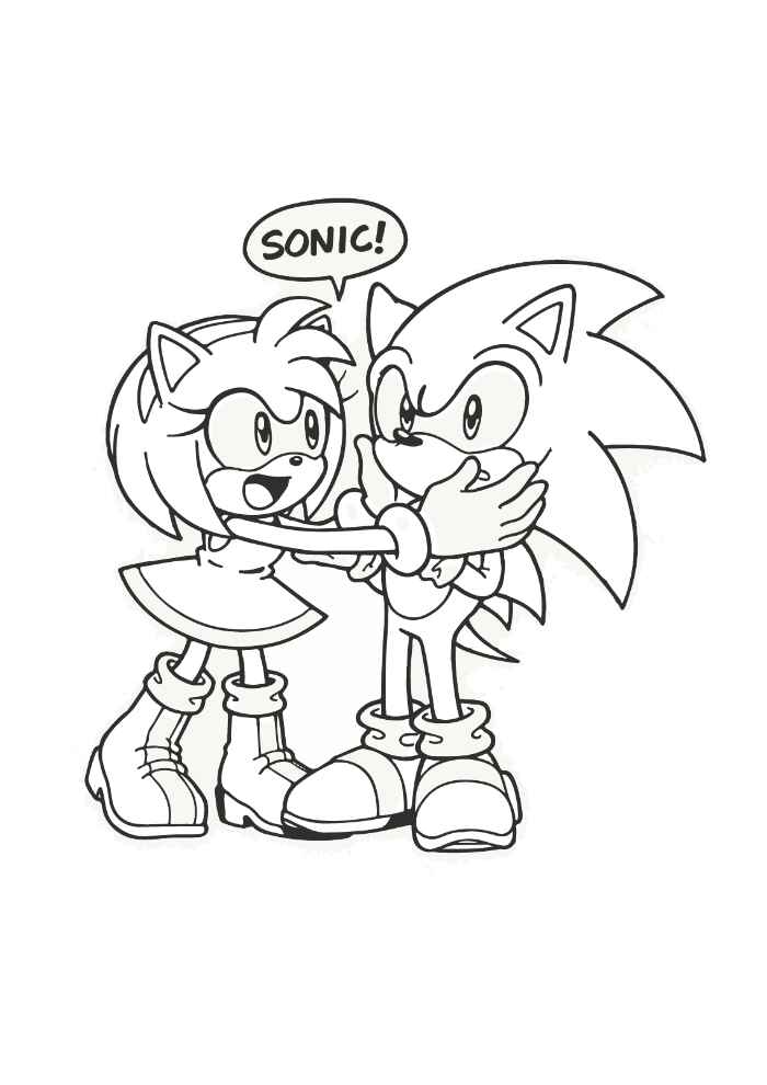 Desenho de Sonics Desenho Colorir Imprimir 11