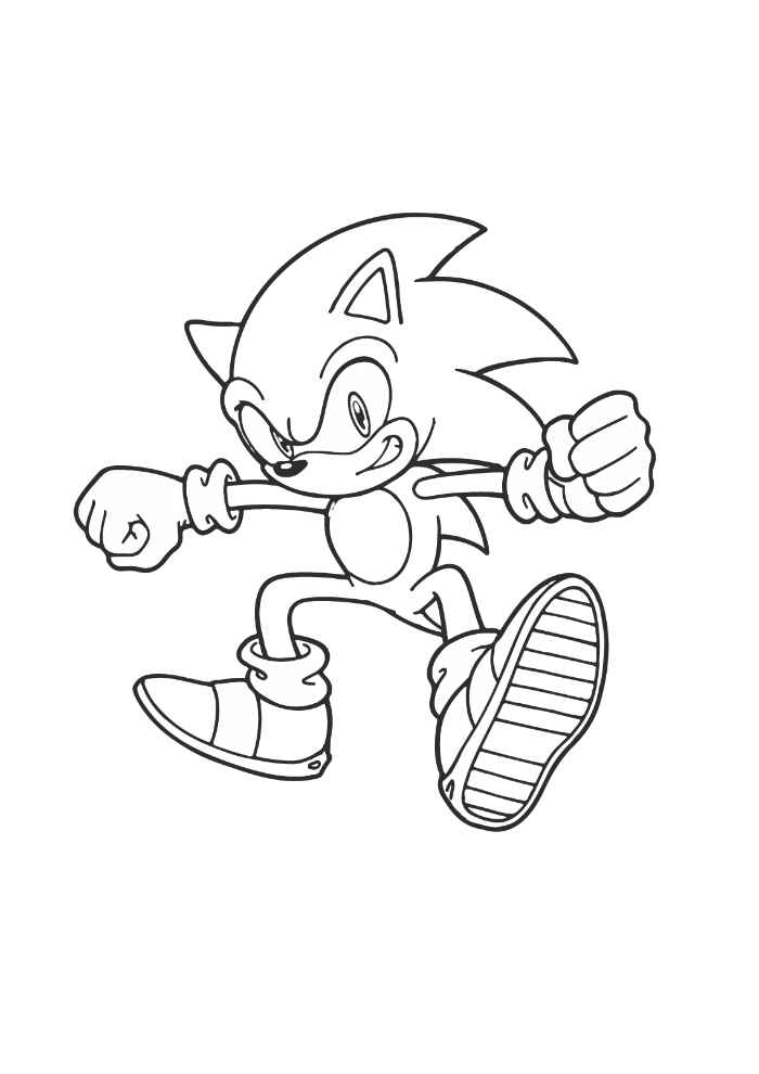 Desenho de Sonics Desenho Colorir Imprimir 14