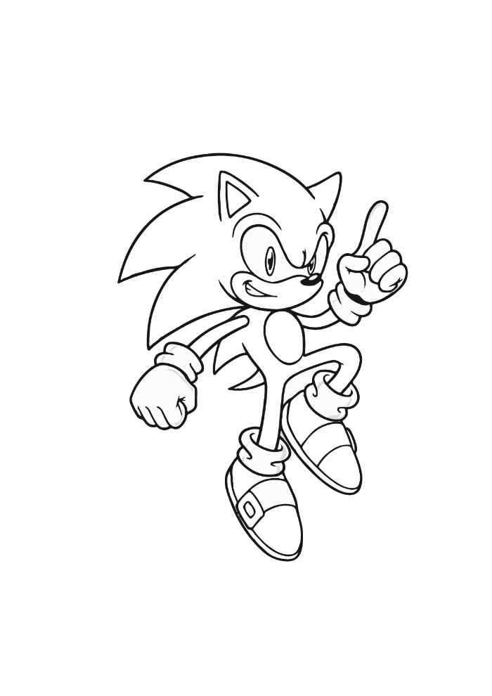 Desenho de Sonics Desenho Colorir Imprimir 16