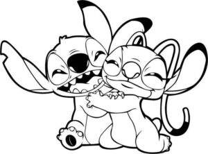 Desenho de Stitch Angel Desenho Colorir Imprimir 20