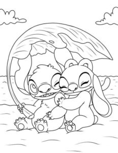 Desenho de Stitch Angel Desenho Colorir Imprimir 21