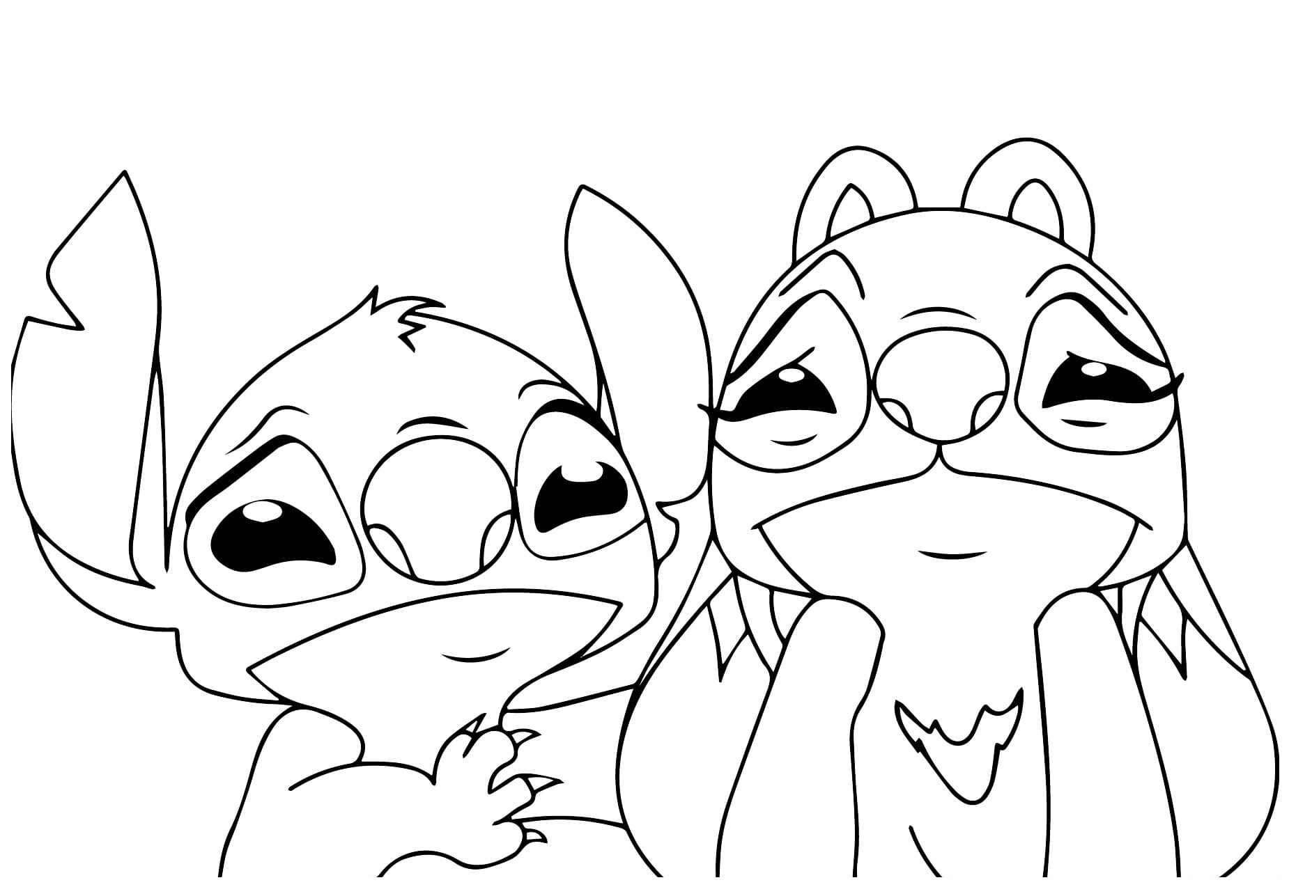 Desenho de Stitch Angel Desenho Colorir Imprimir 30