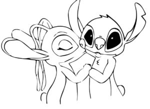 Desenho de Stitch Angel Desenho Colorir Imprimir 36