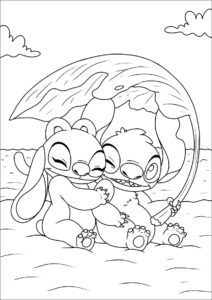 Desenho de Stitch Angel Desenho Colorir Imprimir 40