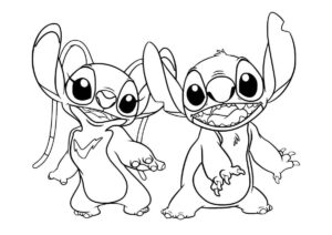 Desenho de Stitch Angel Desenho Colorir Imprimir 49