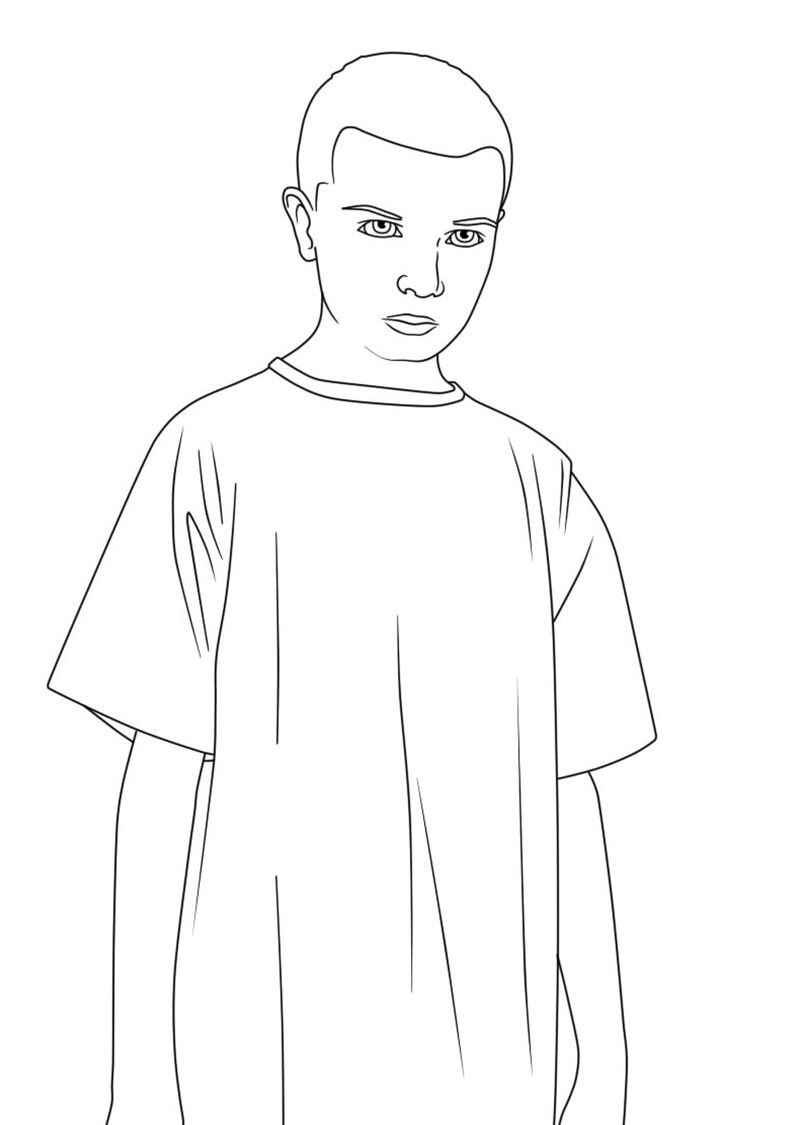 Desenho de Stranger Things Desenho Colorir Imprimir 04